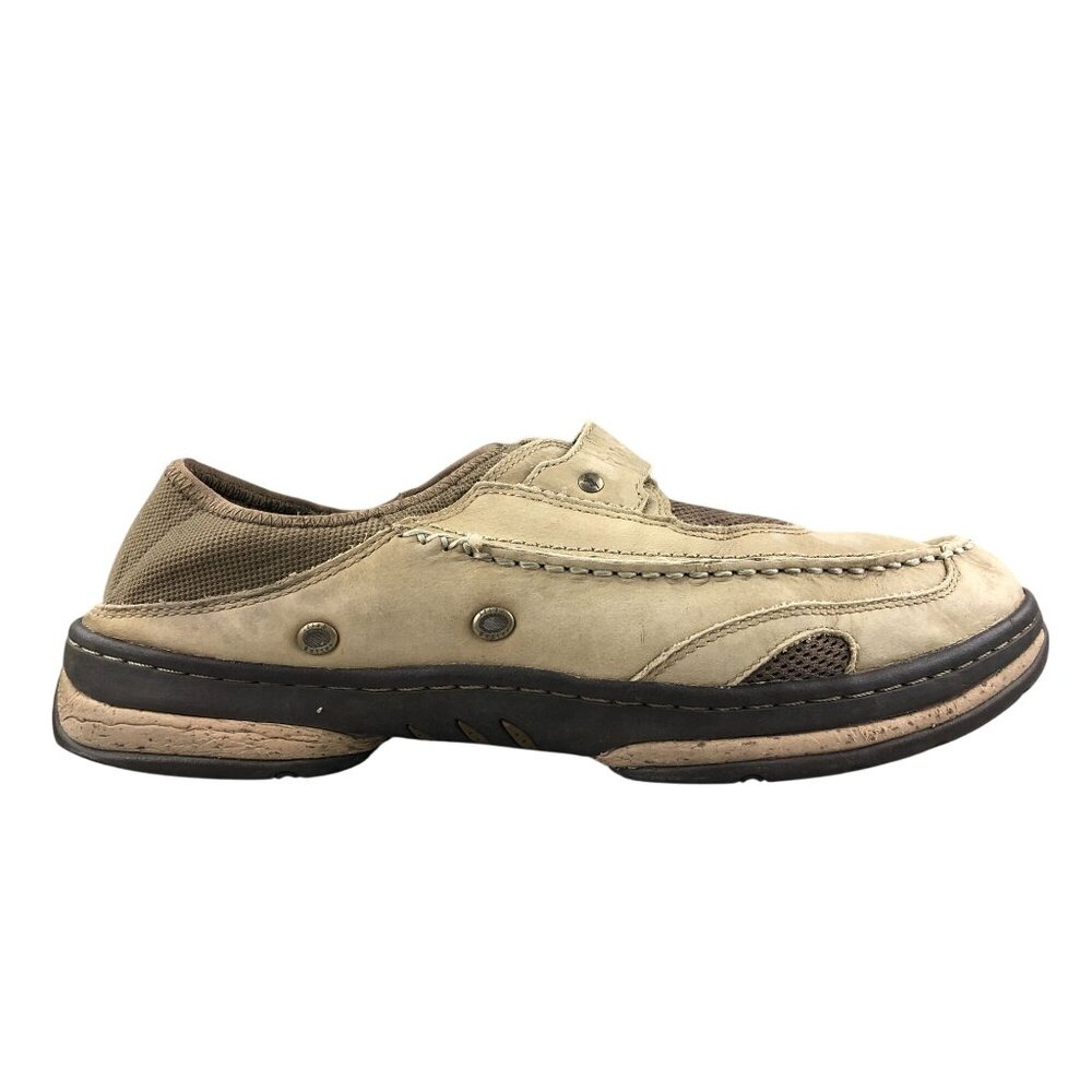 Irish Setter Men's Size 14D Navigator Stone Beige Brown Leather Moc Toe Shoes